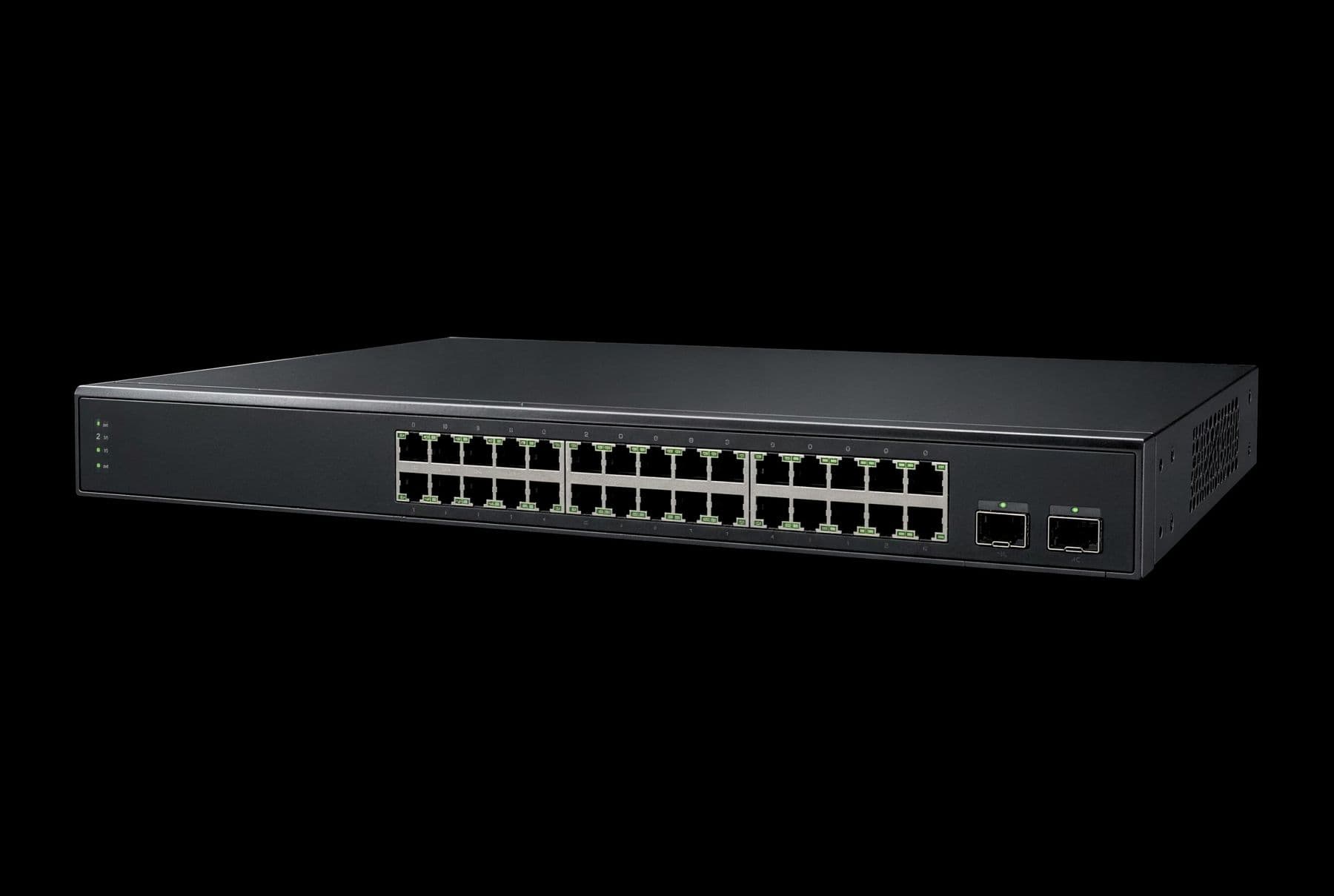 Switch de red con puertos de fibra